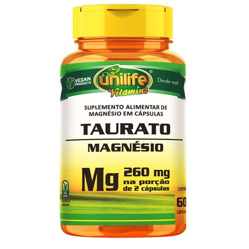 Magnésio taurato Unilife 60 cápsulas Magnésio taurato Unilife 60 cápsulas